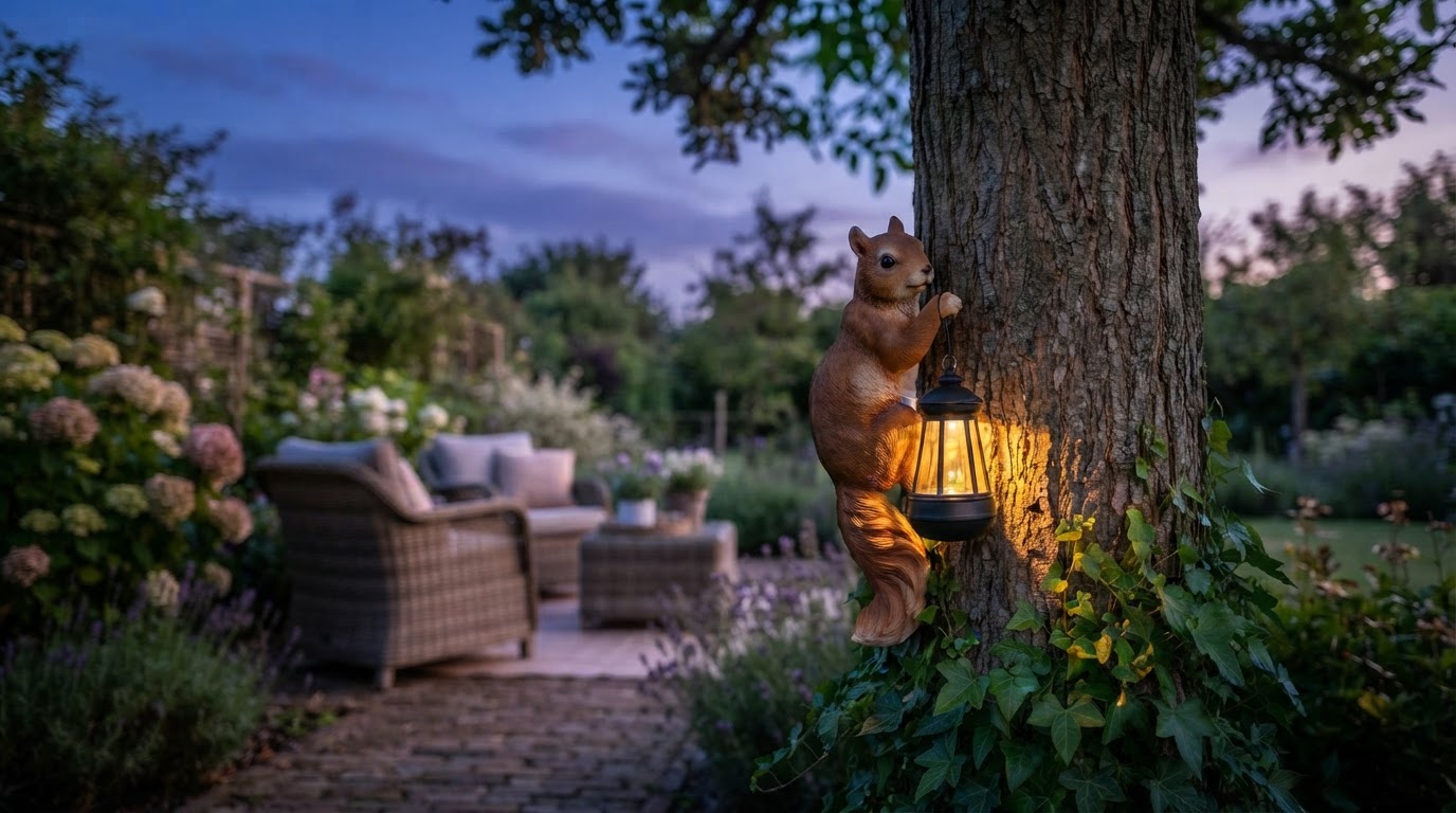 Solar Squirrel Lanterns Face Eco-Friendly Lighting Scrutiny