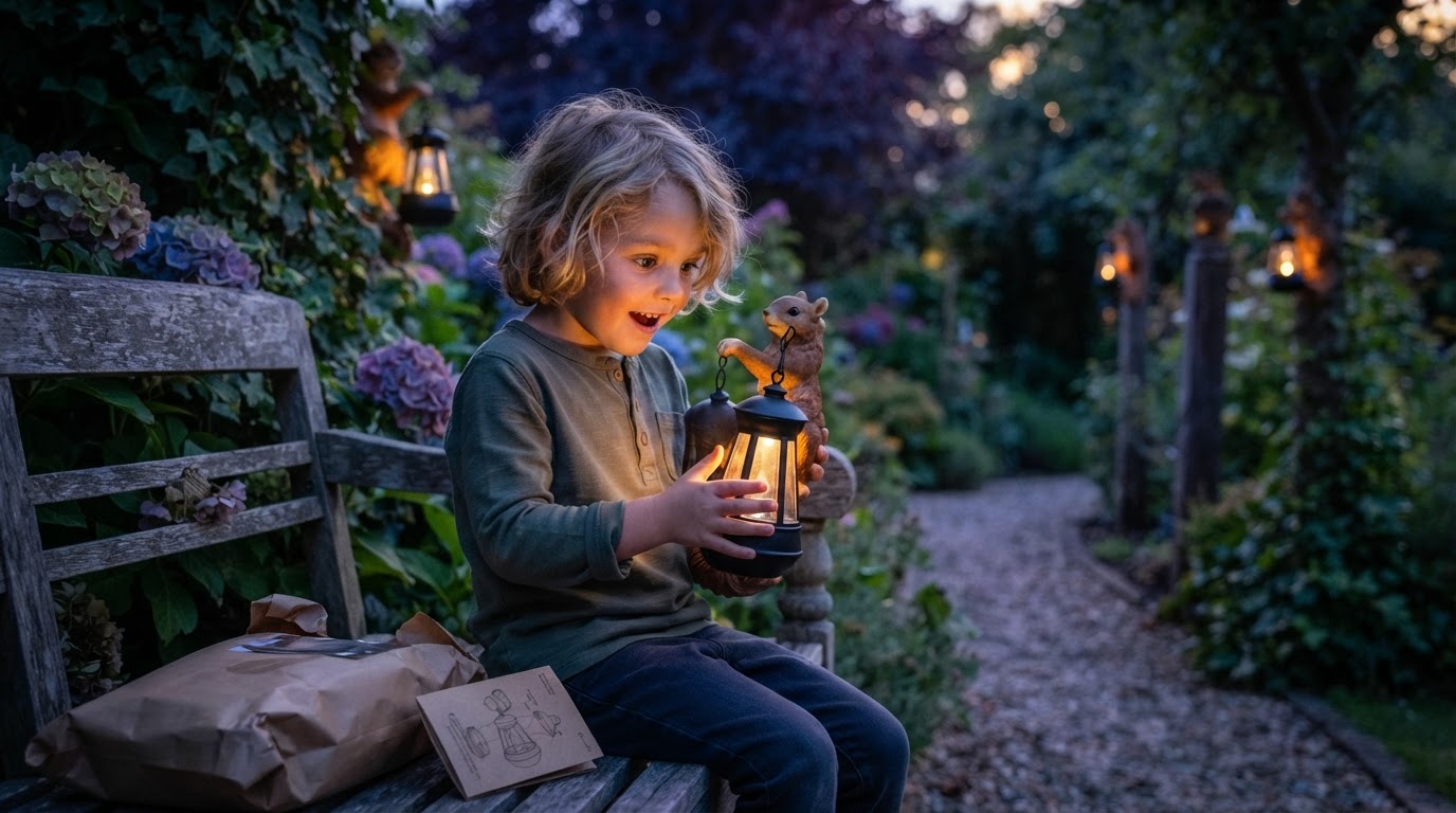 4-Step Installation for Solar Squirrel Lanterns