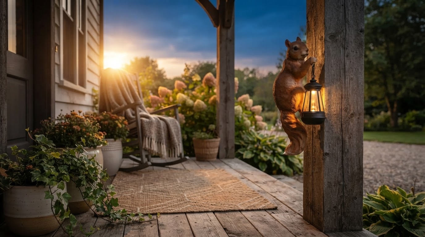 Can I use a solar squirrel light for my porch?