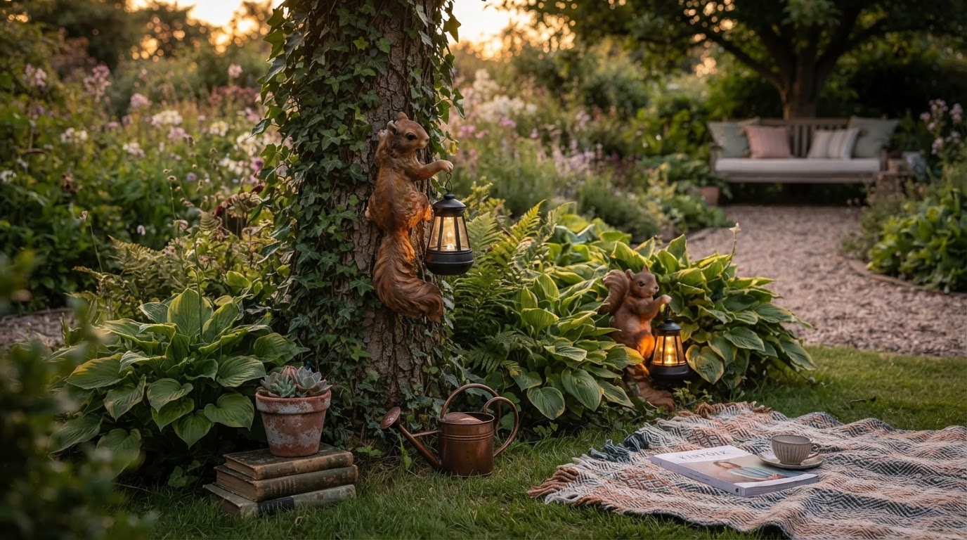 Unique Lighting Ideas with Solar Squirrel Lanterns