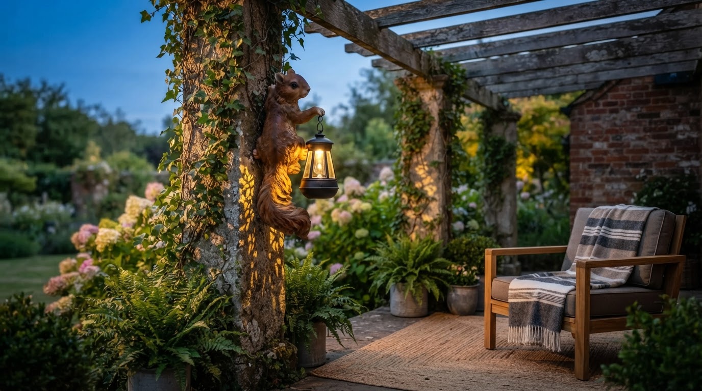 What are unique solar lanterns for patio decor?