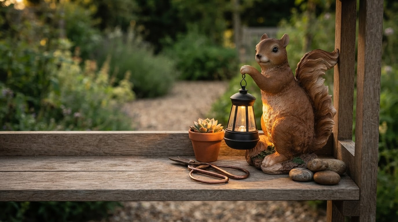 Weather Resistant Solar Squirrel Lanterns Garden Gift Review