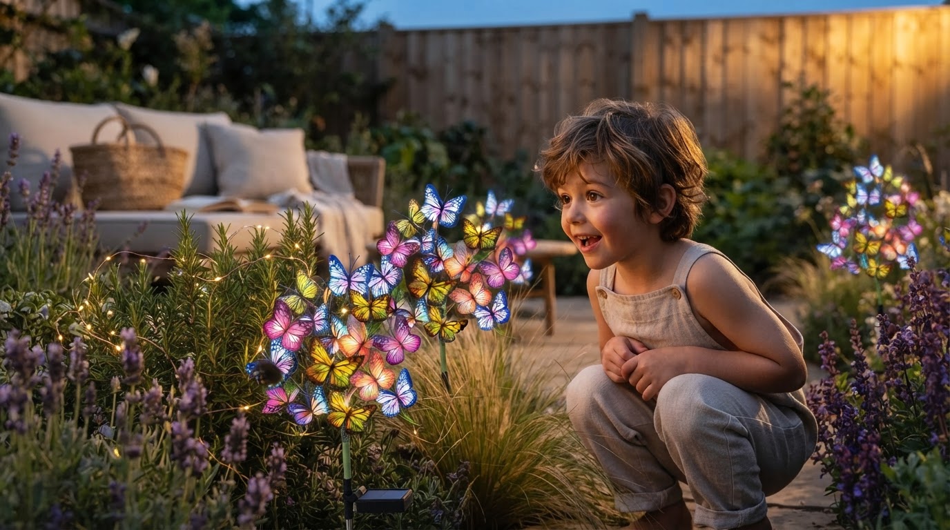 A 4-Point Setup for Solar Outdoor Fairy Lights