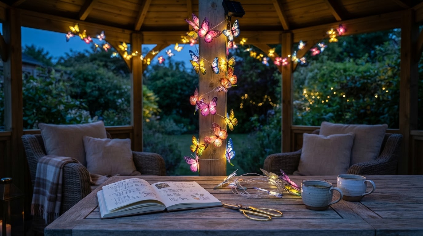 Solar Outdoor Fairy Lights for Gazebo Structures