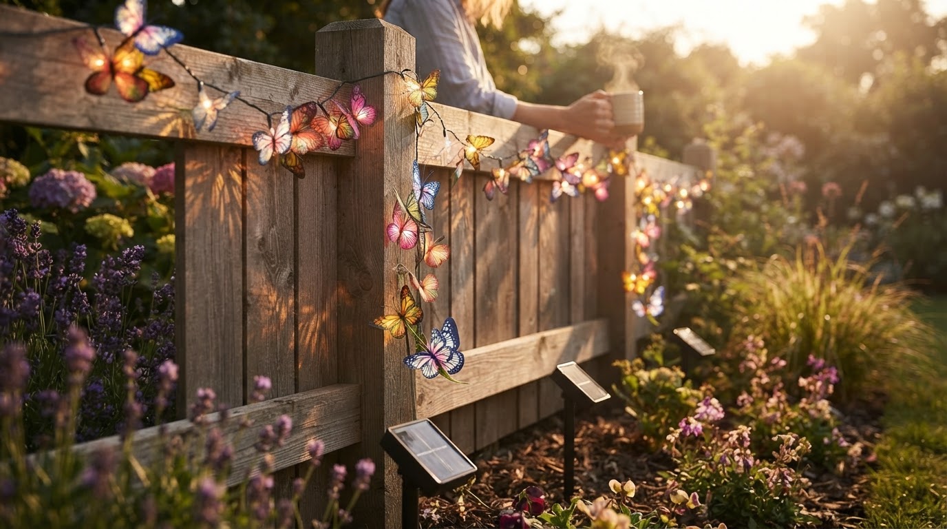 Can Solar Outdoor Fairy Lights Effectively Light a Fence?