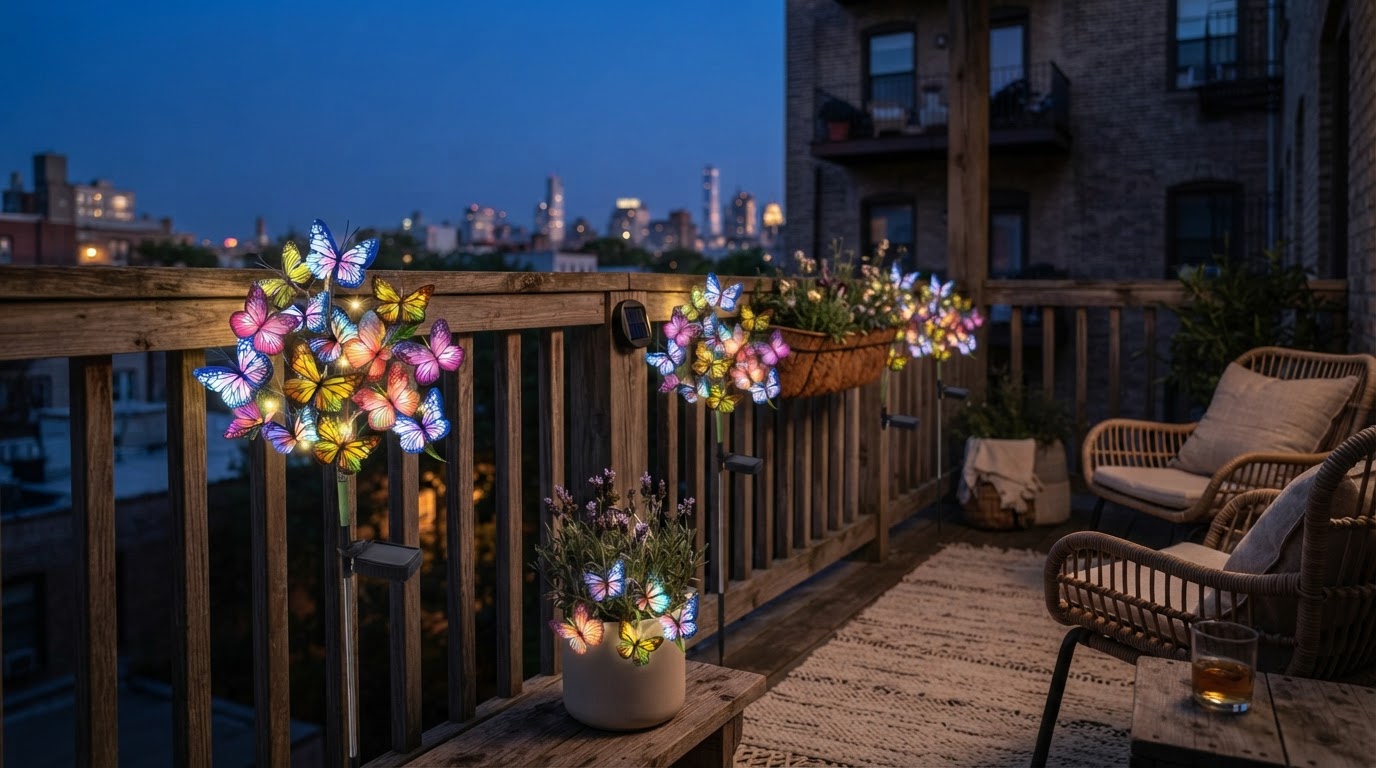 Solar Outdoor Fairy Lights for Balcony Railing Options