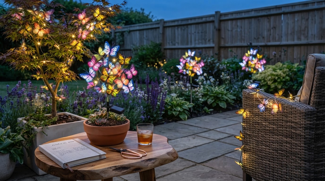 Solar Outdoor Fairy Lights for Year-Round Garden Ambience