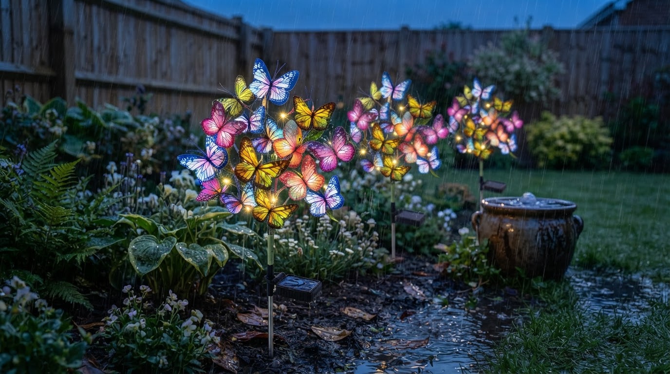 Can Solar Outdoor Fairy Lights survive heavy rain?