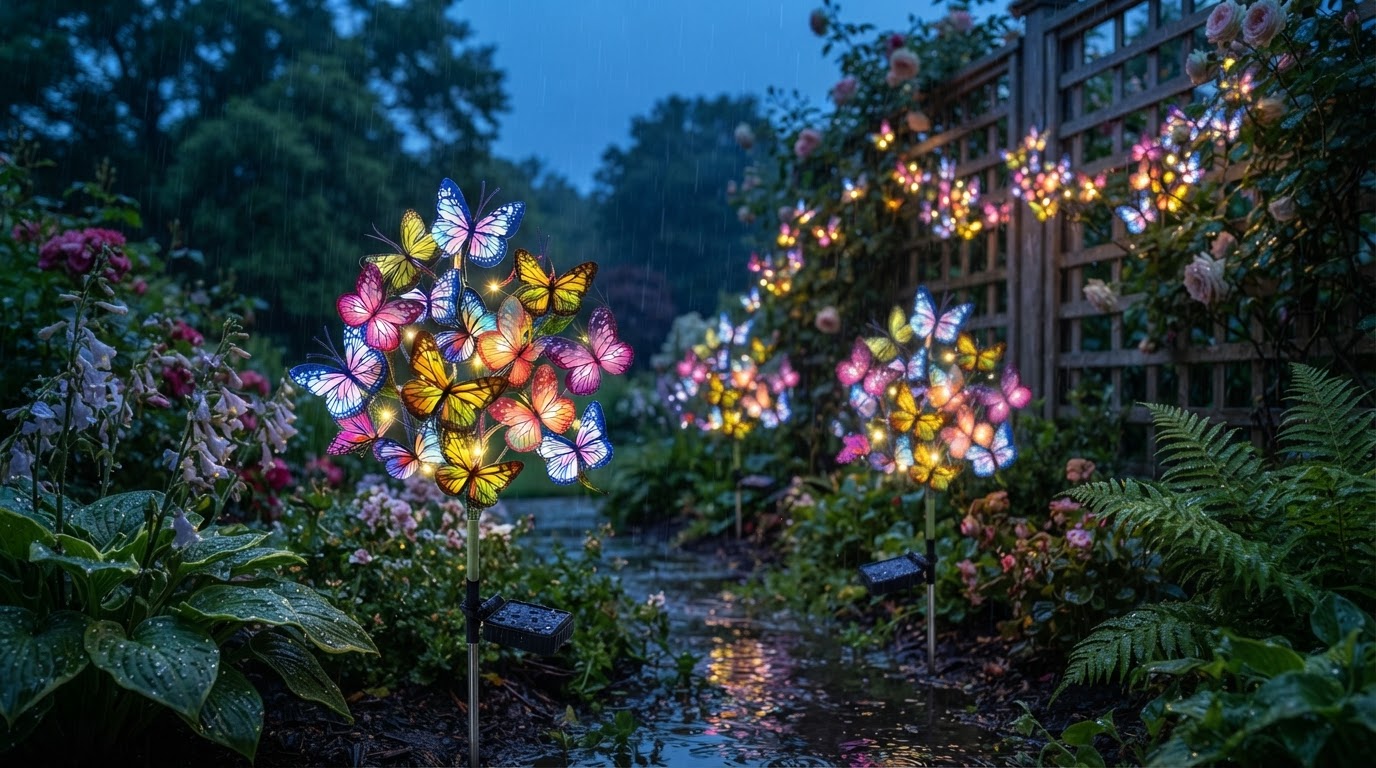 Can Solar Outdoor Fairy Lights handle heavy rain?