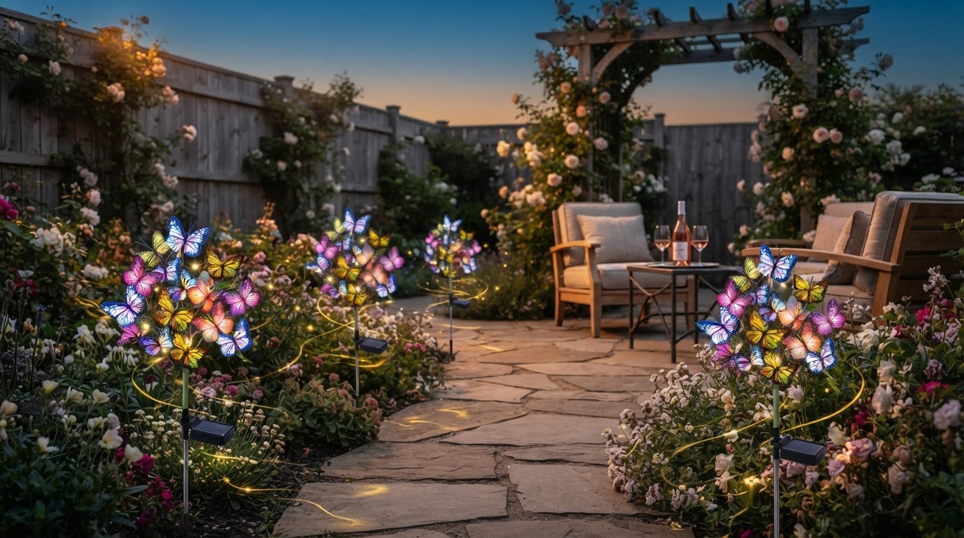 Why Solar Firefly Lights Are Perfect for Patio & Garden Borders
