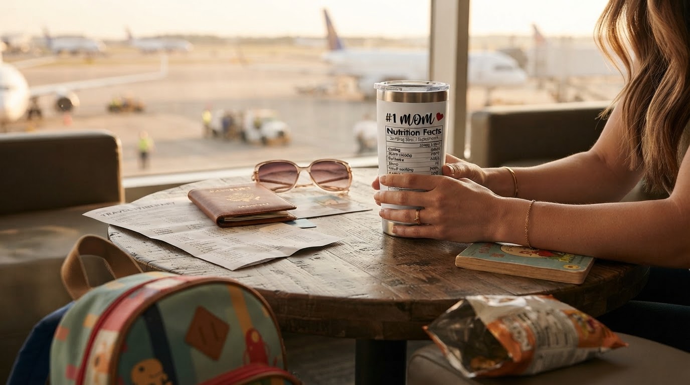 Mommy Tumbler Humor for Stressful Travel Days