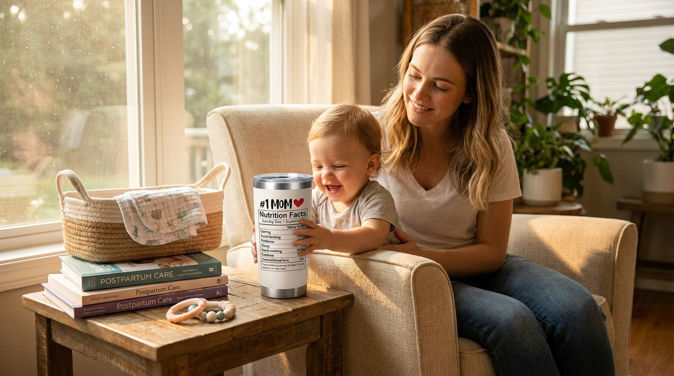5-Step New Mom Survival Kit Mommy Tumbler Setup