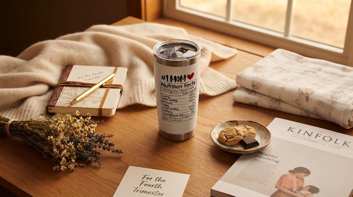 Mommy Tumbler as a New Mom Survival Kit Essential