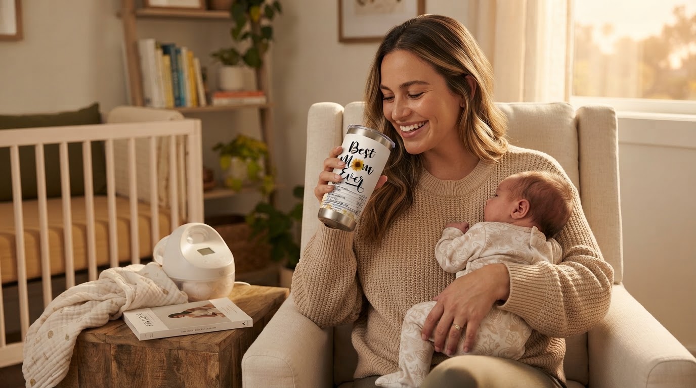 How does Mommy Tumbler support postpartum hydration needs?