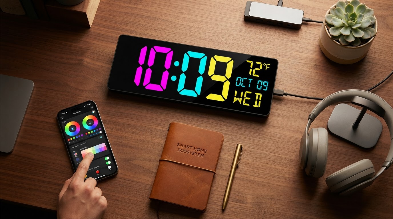Smart RGB Clock Integration With Modern App Ecosystems