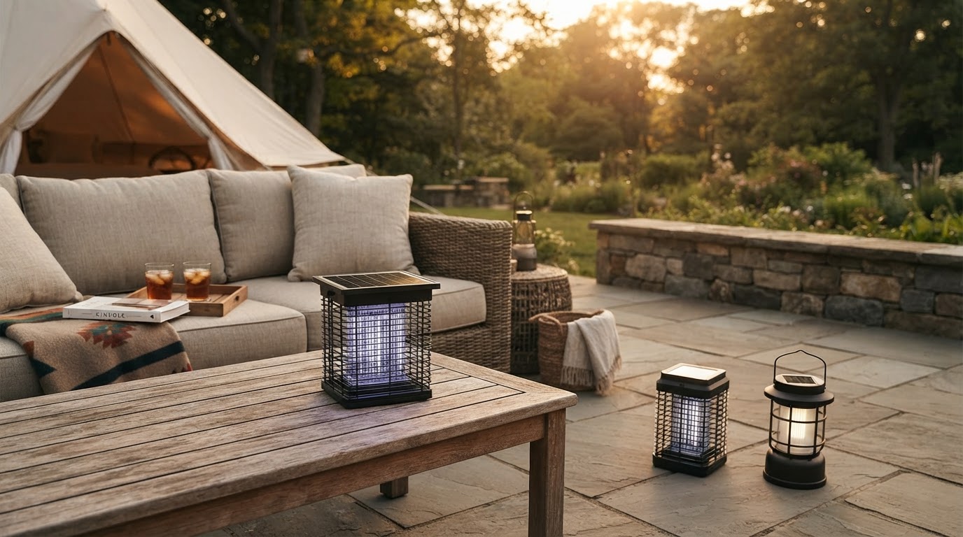 Field Testing the Buzbug LED Zapper Against Solar Units