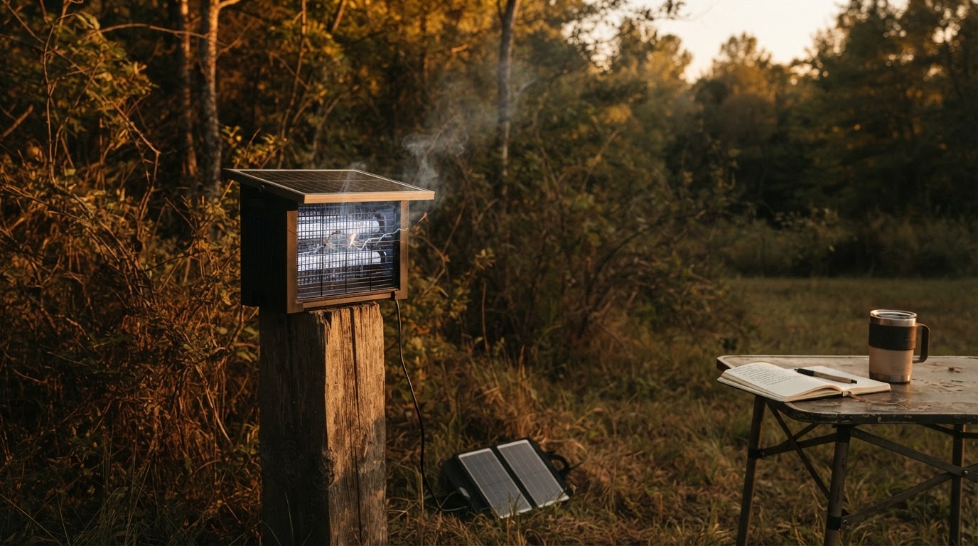 Field Test: Jepwe 4500V Solar Bug Zapper Performance