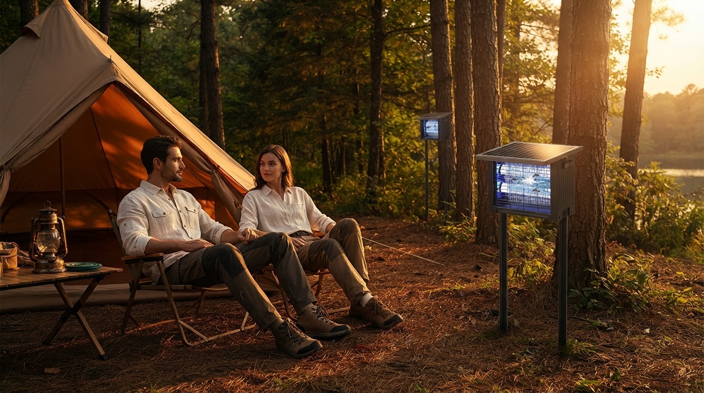 How to Set Up Solar Bug Zappers at Your Campsite