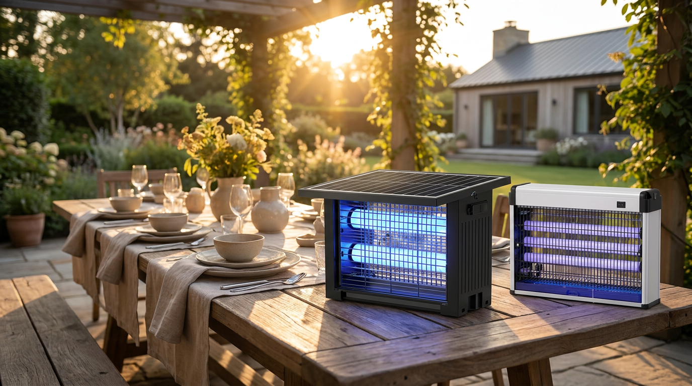 Outdoor Insect Solar Energy 4500V Electric Shock Framework