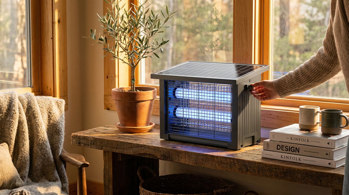 Outdoor Insect Solar Energy 4500V Electric Shock Mechanism Portable Wireless Device Performance