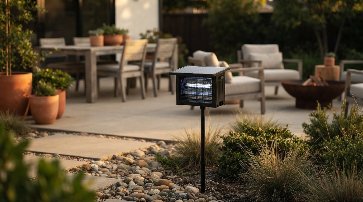 Solar 4500V Bug Zapper Deal Hits Outdoor Bug Zapper