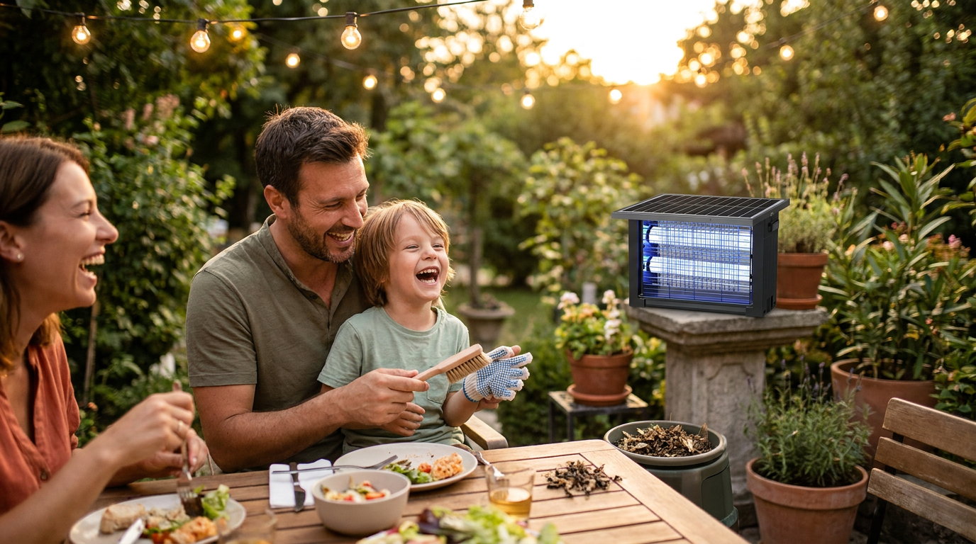 Maintaining the Outdoor Insect Solar Energy 4500V Device