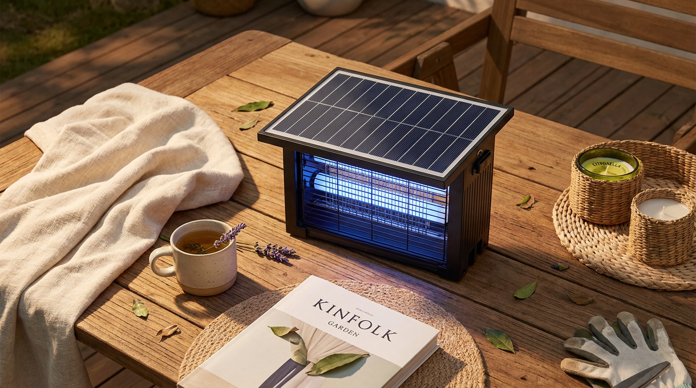 Optimizing Patio Comfort with the 4500V Solar Insect Device