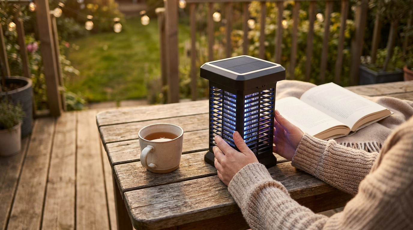Testing the Outdoor Insect Solar Energy 4500V Electric Shock Mechanism