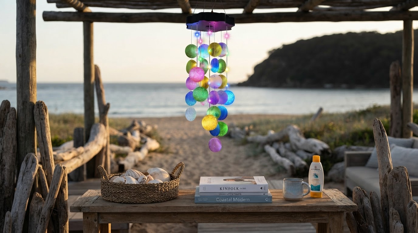 Integrating Solar Seashell Chime into Beach Home Designs