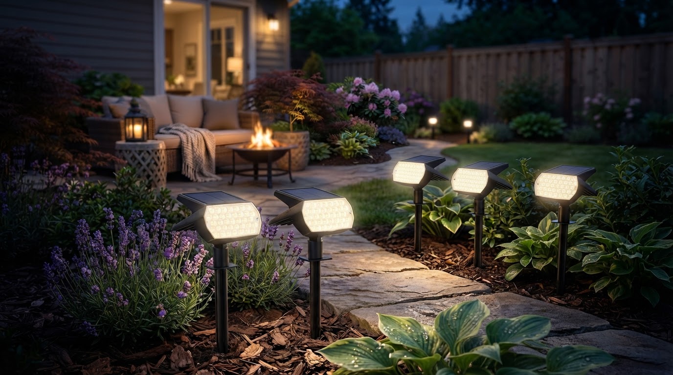Amazon Discounts Nacinic Solar Spot Lights to $22.79
