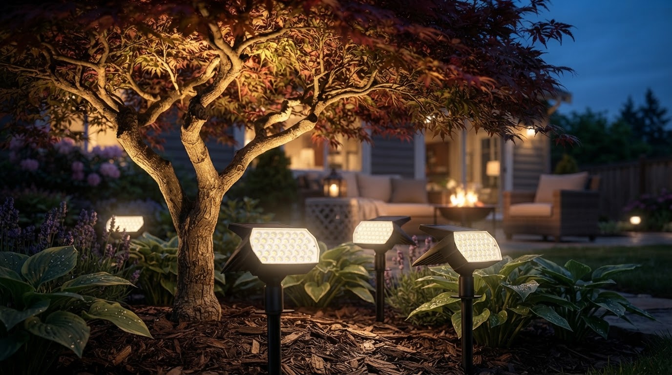 Selecting Solar Spot Lights for Tree Illumination