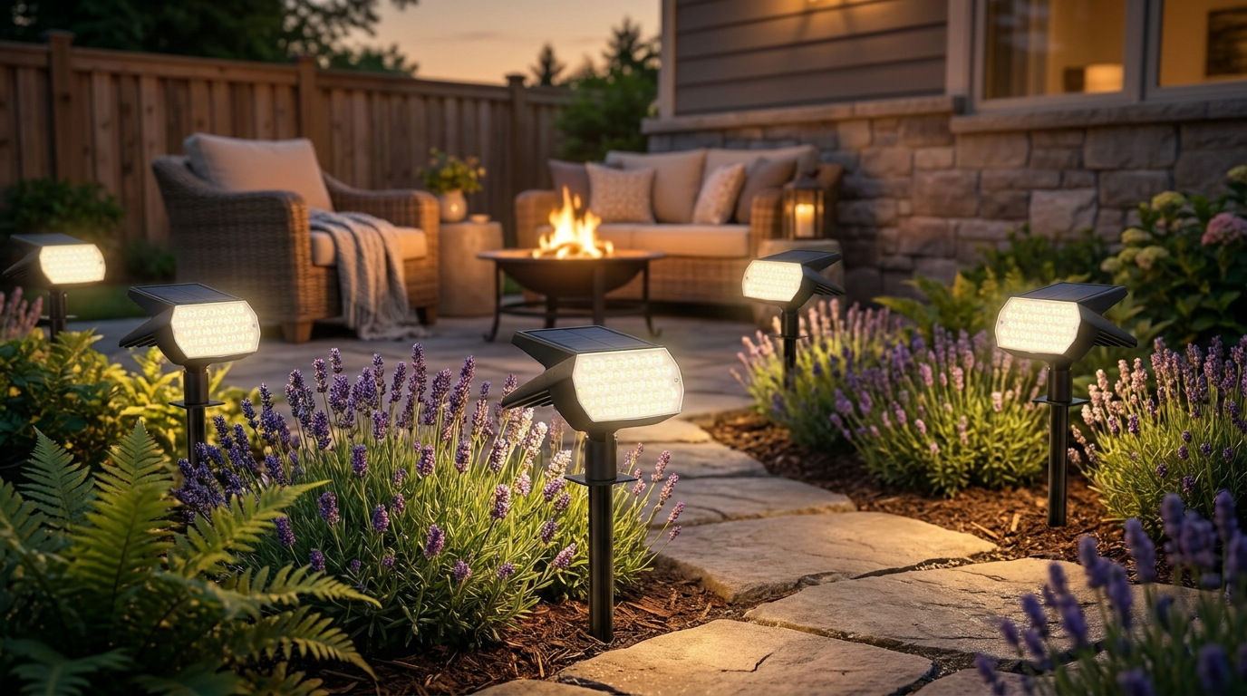 Optimizing Solar Spot Lights for Complex Landscape Geometry
