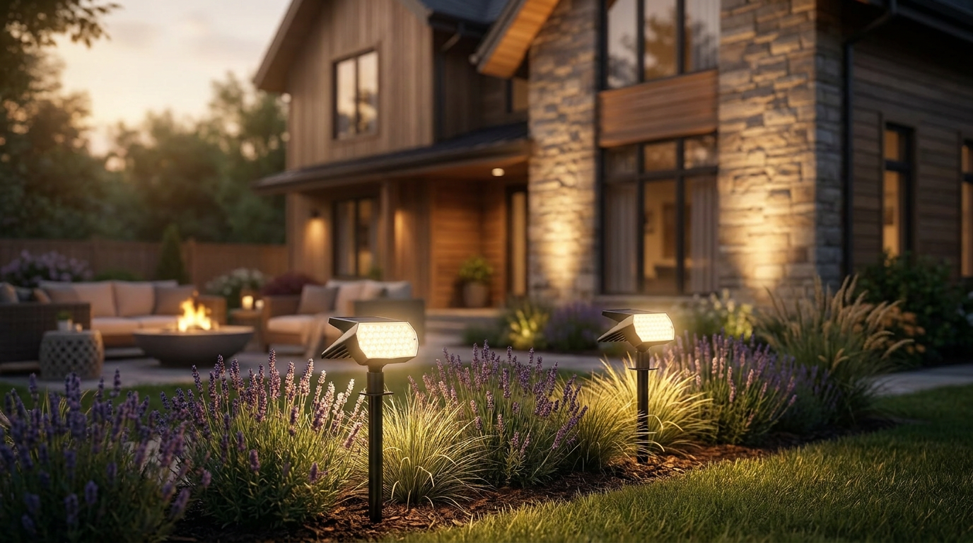 High Output Metrics for Solar Spot Lights