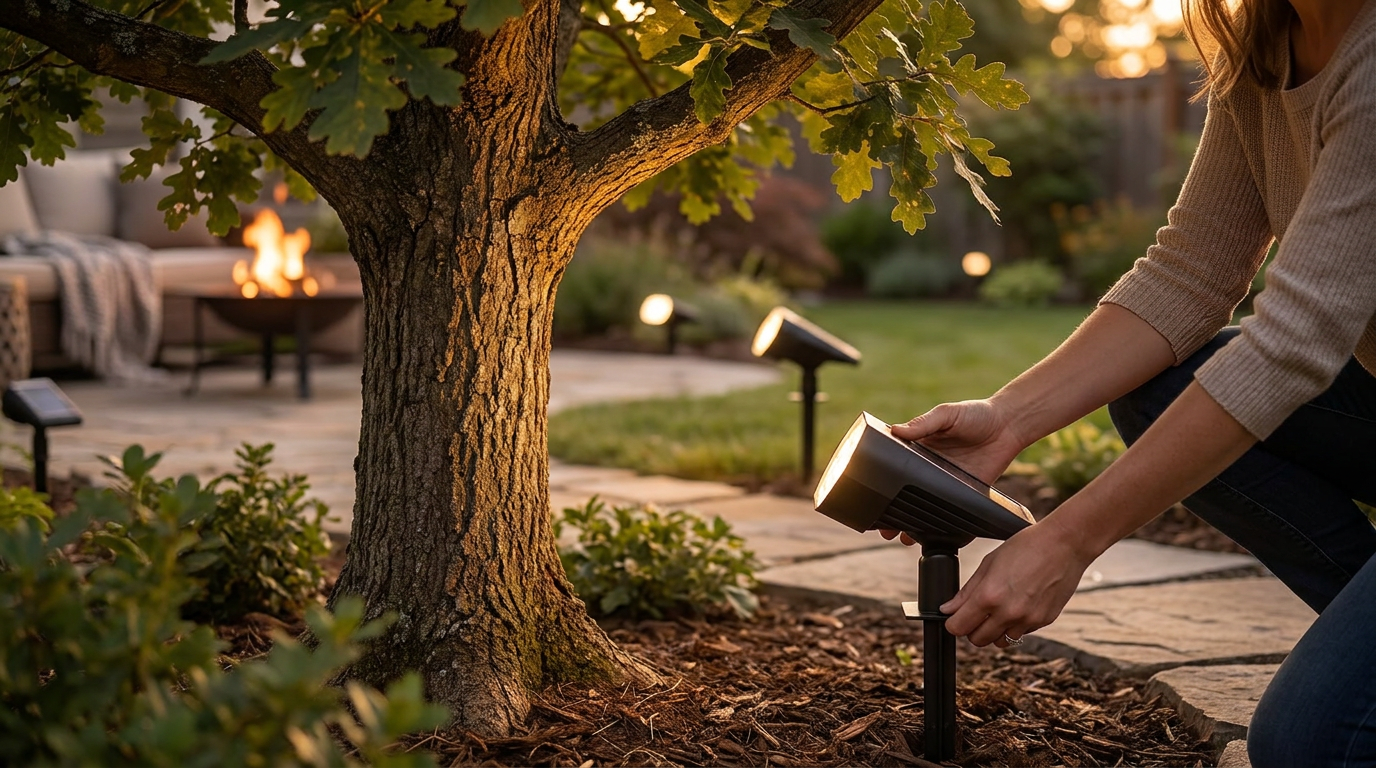 How do I choose Solar Spot Lights for tree uplighting?