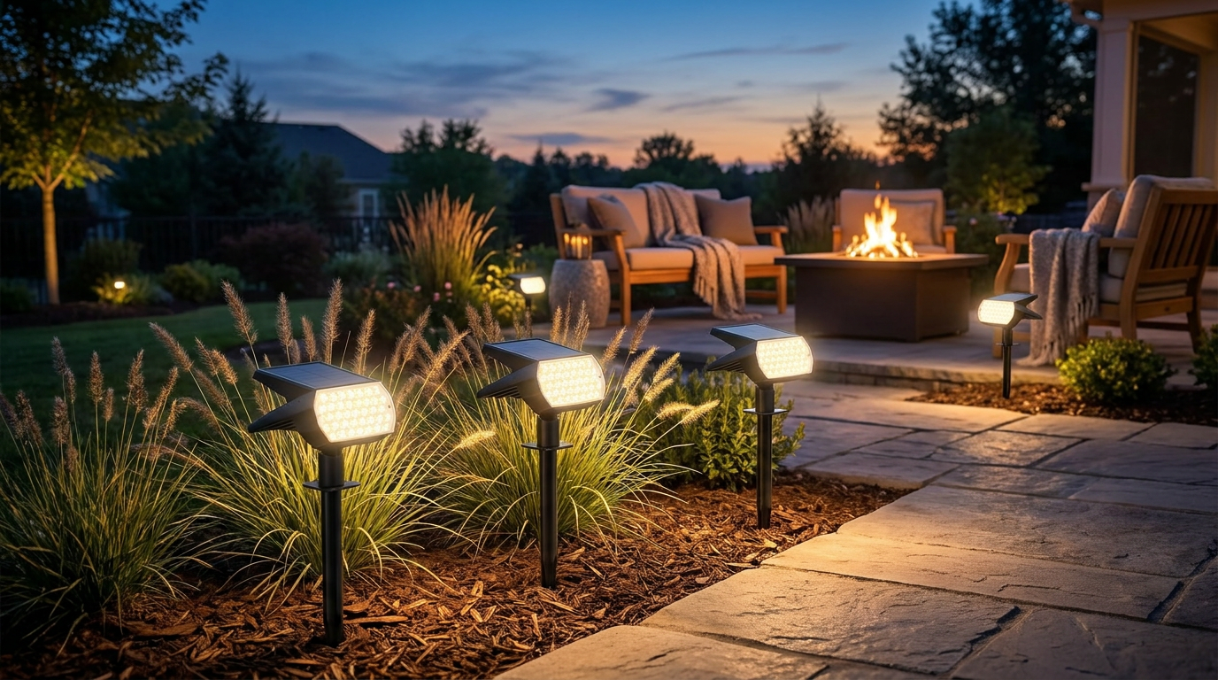 What should I look for in Solar Spot Lights for my yard?