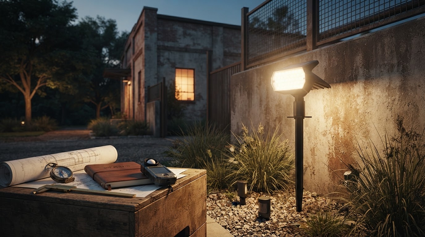 Commercial Grade Solar Spot Lights for Site Security
