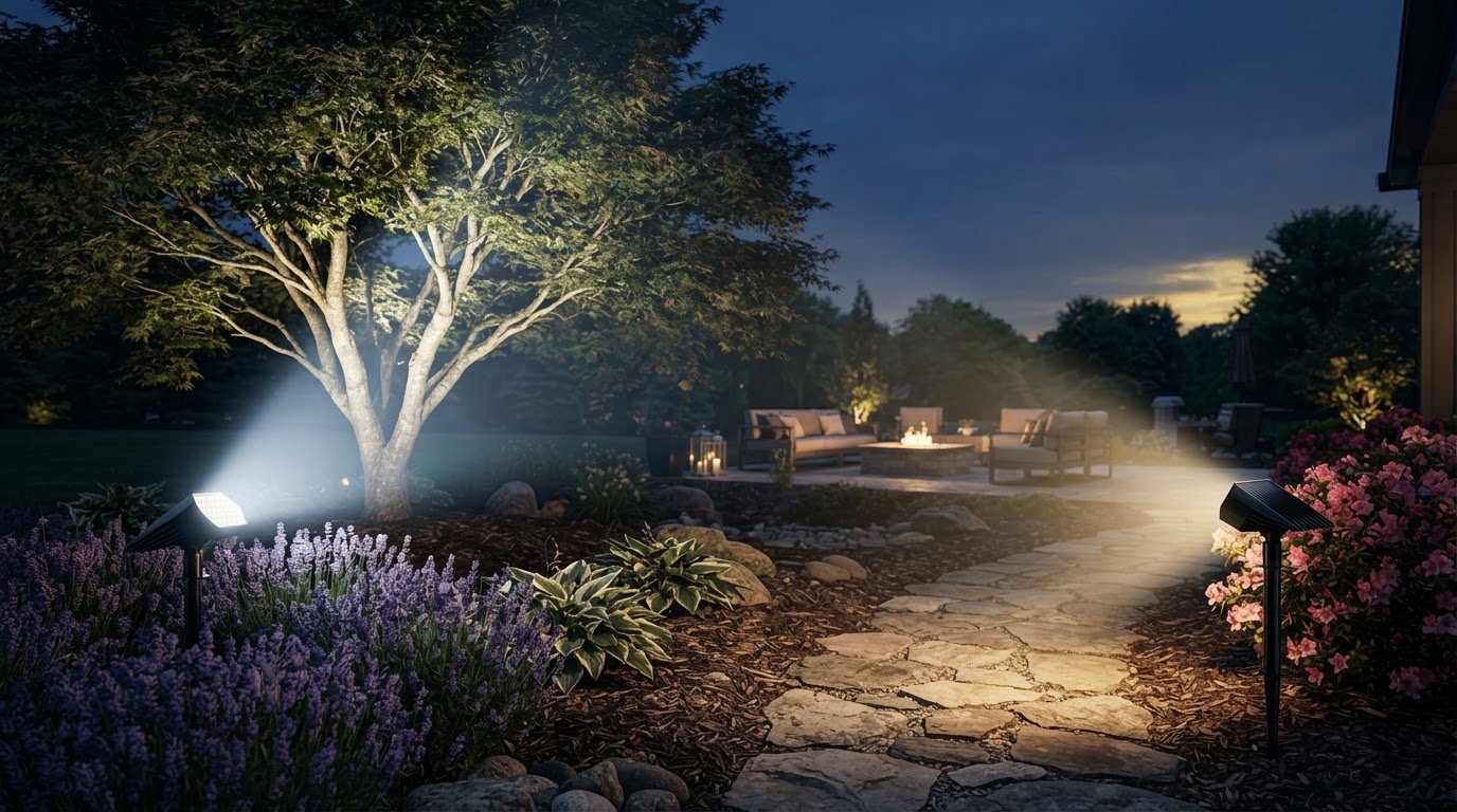 Comparing Brightest Solar Spot Lights for Yard Visibility