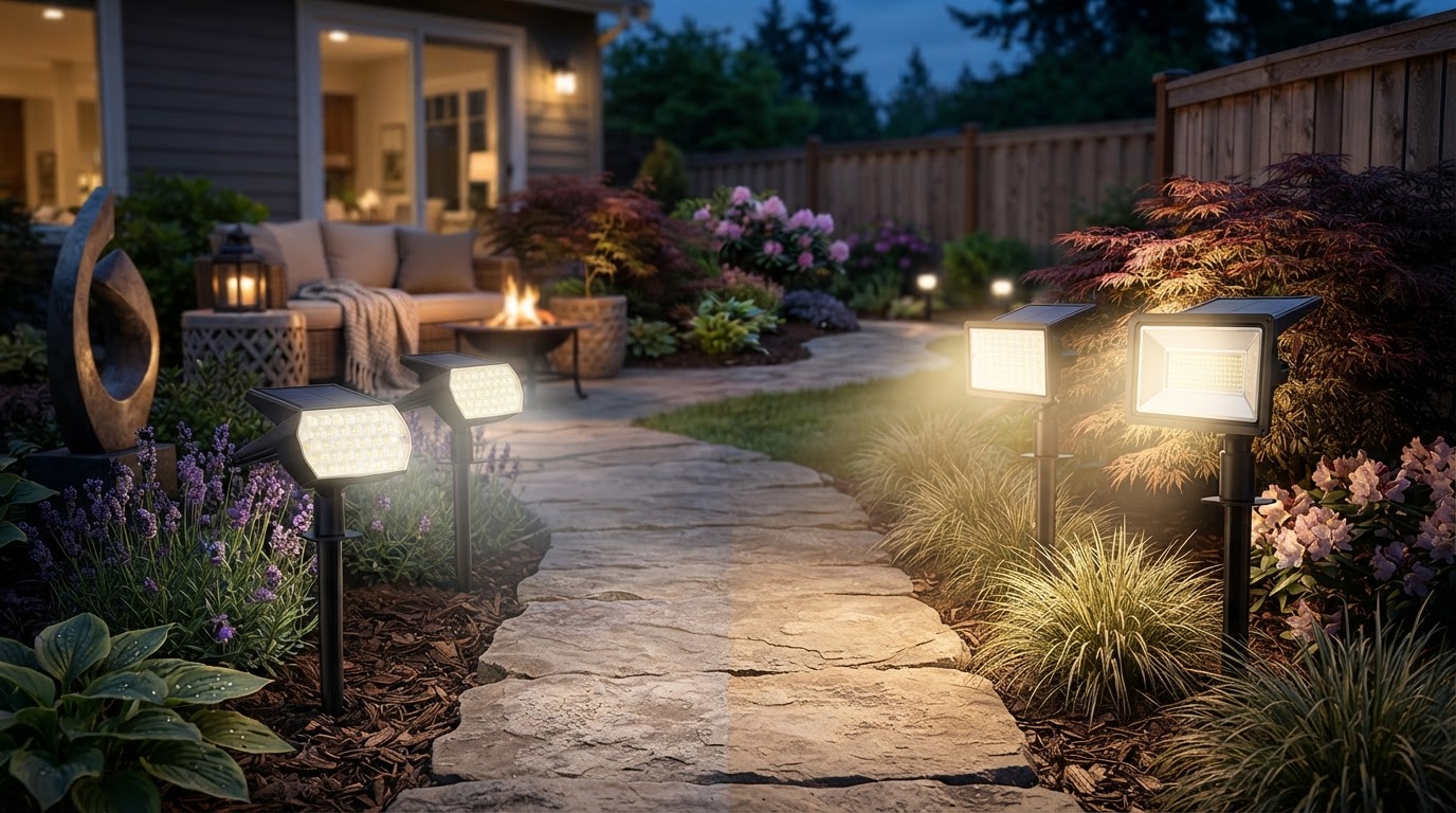 Solar Spot Lights Comparison for High Lumen Illumination
