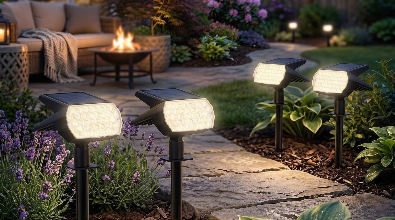 How do dusk to dawn Solar Spot Lights operate effectively?