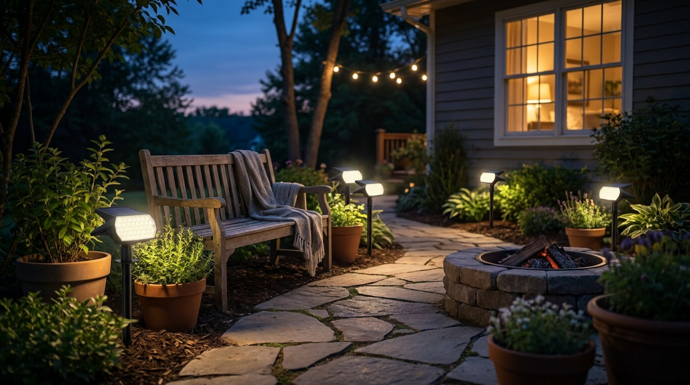 How long do dusk to dawn Solar Spot Lights stay on?