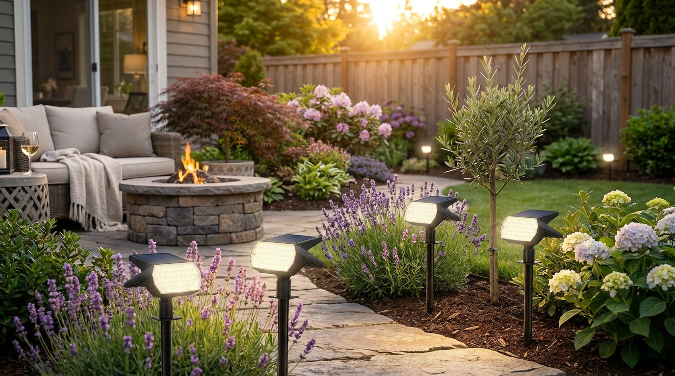 Nacinic Solar Spot Lights: Illuminating Your Spring Garden