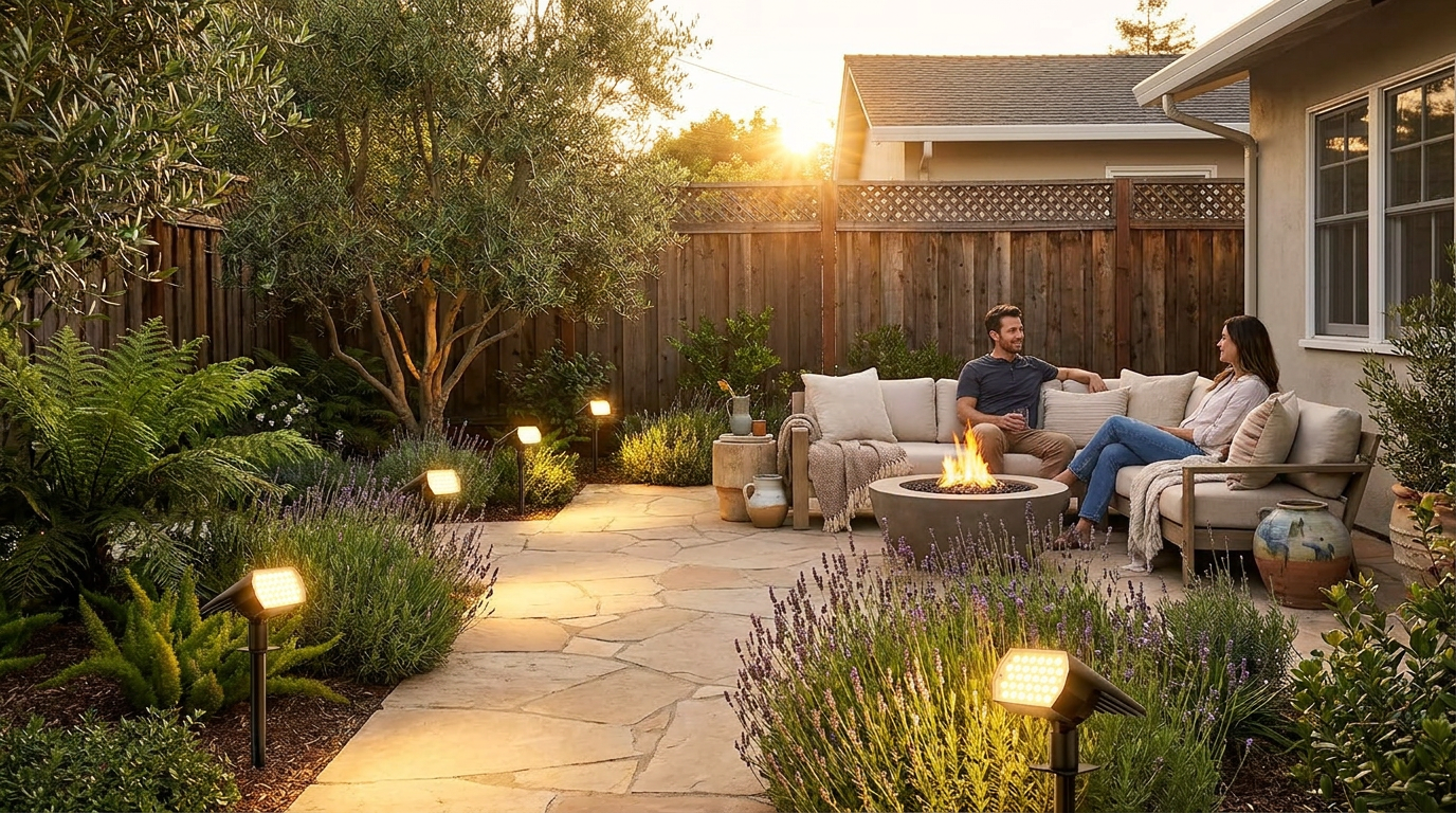 Nacinic Solar Spot Lights Meet Smart Yard Savings