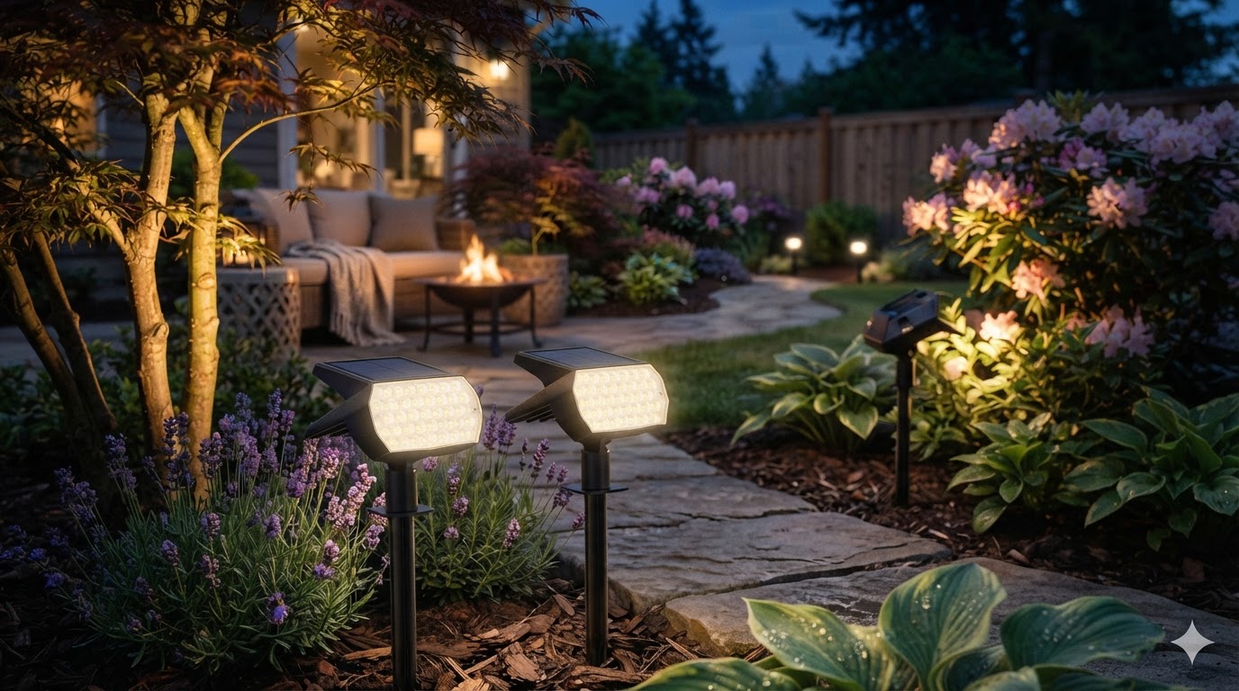 How do Solar Spot Lights perform as yard uplights?