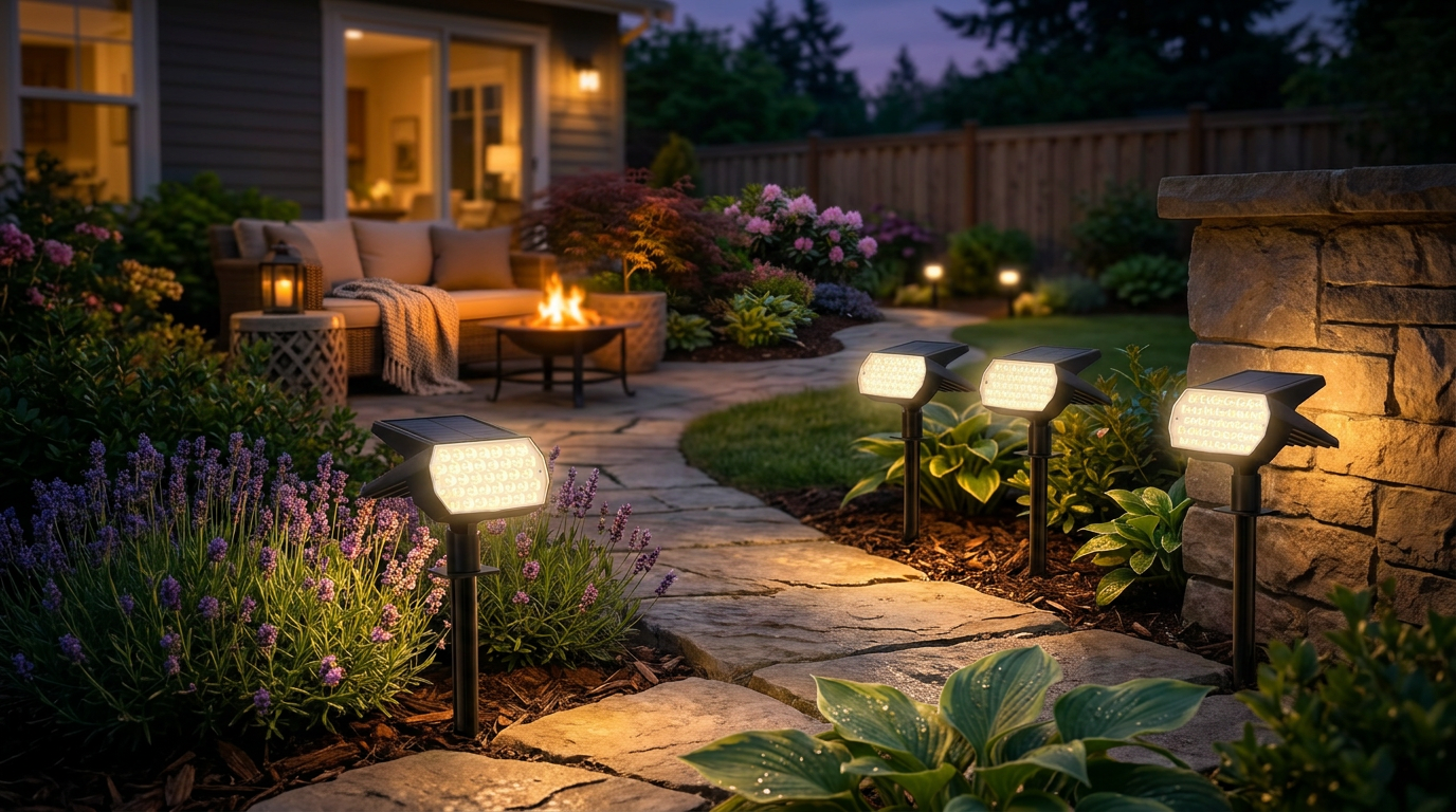 Why choose warm white Solar Spot Lights for landscaping?