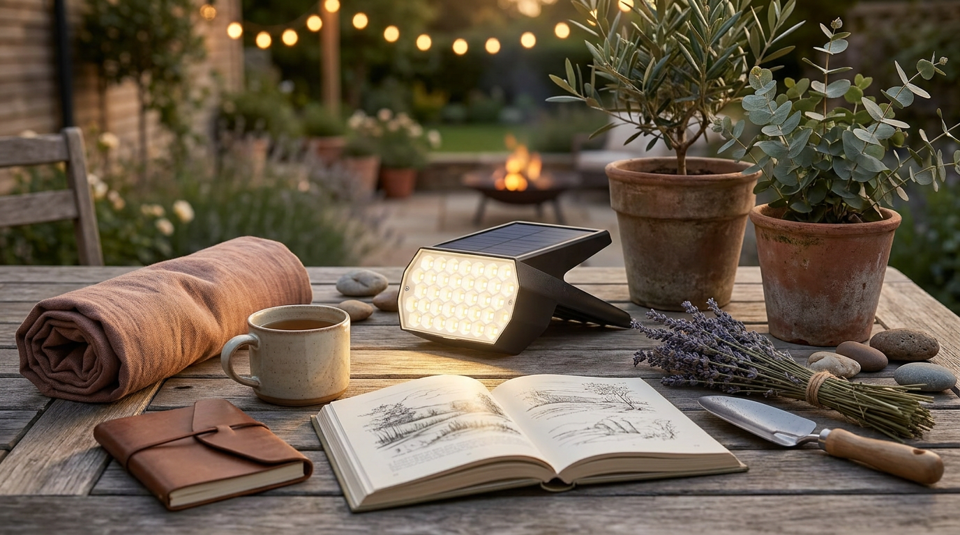 Optimizing Landscapes with Warm White Solar Spot Lights