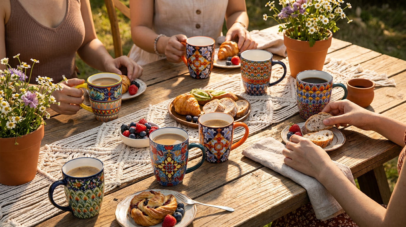 Bohemian Brunch Trends and Porcelain Mug Field Test
