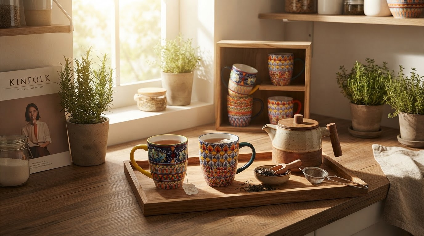 Do Pack Of 6 Bohemian Style Porcelain Coffee Mugs Work for Tea?