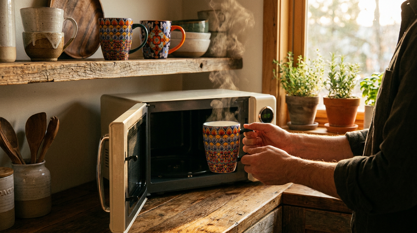 Microwave Safety Standards for Bohemian Style Porcelain Mugs