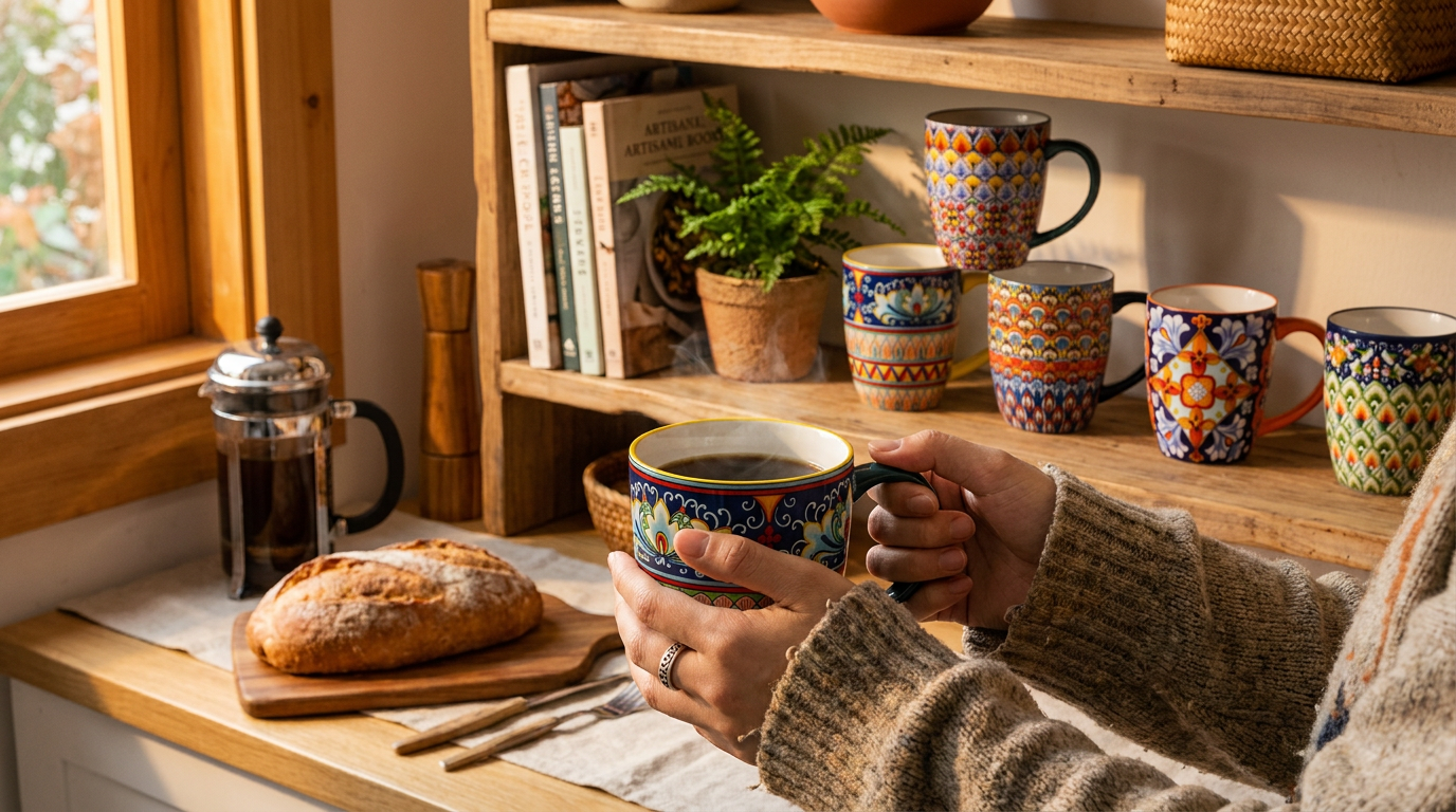 A Review of Pack Of 6 Bohemian Style Porcelain Coffee Mugs