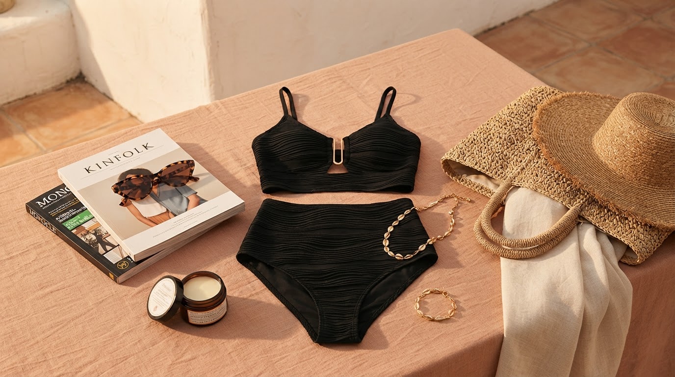 How does U-Wire Cutout High Waisted Textured Swimsuit compare?